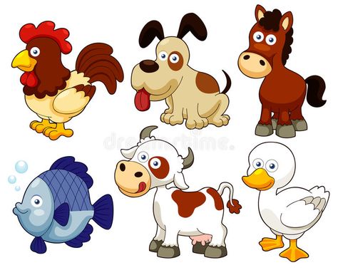 Download Farm Animals Cartoon Royalty Free Stock Photos - Image: 28115598 Animal Clipart Free, Farm Vector, Baby Farm Animals, Animals Cartoon, Farm Art, Cute Cartoon Animals, Animal Clipart, Free Clip Art, Animal Gifs