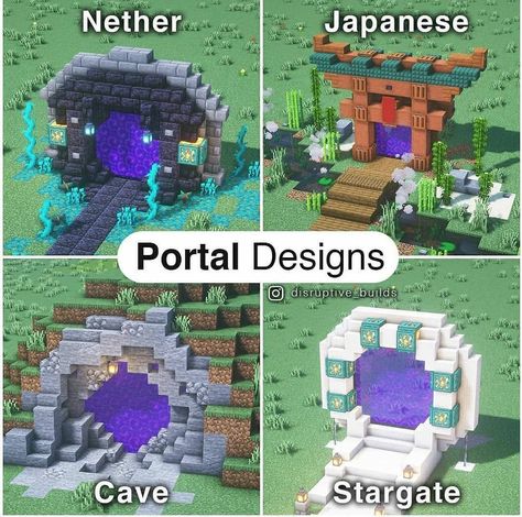 Disruptive Builds, Nether Builds, Minecraft Kale, Mincraft Bulds, Dream Minecraft, Minecraft Portal, Server Ideas, Chemical Warfare, Minecraft Building Guide