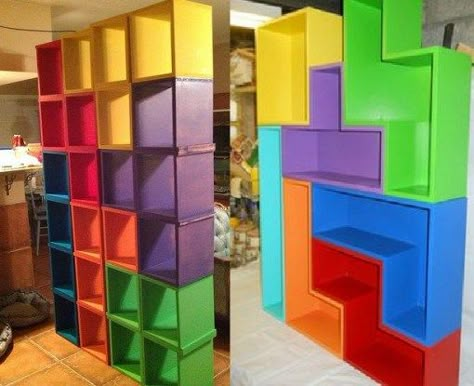 Craft Storage Closet, Game Storage, Gamer Room, Freaking Awesome, Funky Furniture, Game Room Design, Game Room Decor, Cute Room Decor, Modern Diy