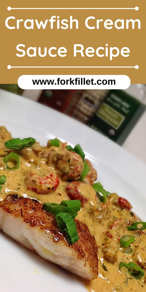 In this blog, I will share with you a Crawfish Cream Sauce Recipe that is extremely delicious. Cajun Shrimp Cream Sauce, Steak With Crawfish Sauce, Catfish With Crawfish Sauce, Crawfish Sauce For Steak, Blackened Redfish Recipes, Crawfish Crockpot Recipes, Crawfish Cream Sauce For Fish, Cajun Crawfish Cream Sauce, Blackened Catfish With Cream Sauce