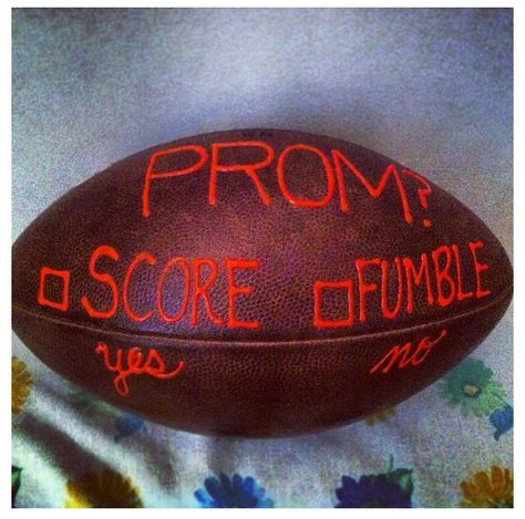 Football invite. Perfect for homecoming. Football Promposal, Sadies Proposal, Prom Invites, Cute Promposals, Country Prom, Prom Posters, Cute Homecoming Proposals, Cute Prom Proposals, Asking To Prom