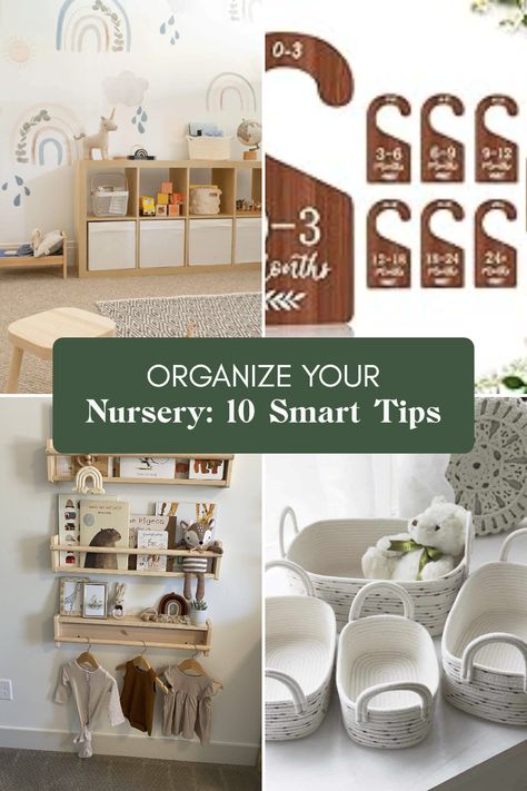 Getting ready for your new baby? A well-organized nursery is key! Check out these 10 smart tips for creating a functional and inviting space. Discover ideas like labeling baby clothes by size, setting up handy storage solutions for diapers, and creating cozy corners for feedings. Whether you have a small room or plenty of space, these creative organizing strategies will help you maintain order in your nursery, making those nighttime feedings a little easier and more enjoyable. Your perfect nursery awaits! Organized Nursery, Easy Closet Shelves, Nursery Set Up, Hanging Bookshelves, Perfect Nursery, Diaper Changing Station, Pillow Storage, Simple Closet, Boppy Pillow