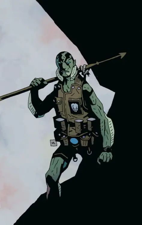 Mignola Art, Hellboy Comic, Abe Sapien, Mike Mignola Art, Arte Nerd, Mike Mignola, Indie Comic, Darkest Dungeon, Figure Art