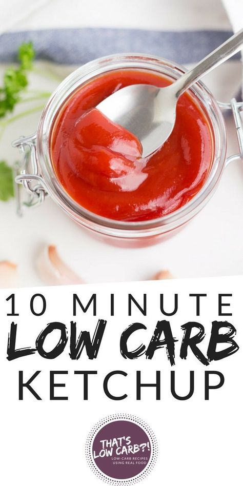 Keto Ketchup, Low Carb Ketchup, Ketchup Recipe, Keto Sauces, Baking Powder Uses, Low Carb Sauces, Starting Keto Diet, Low Carb Side Dishes, Recipe Simple