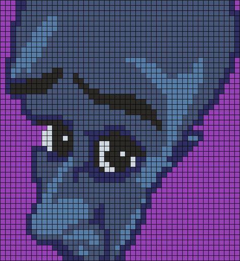 Shrek Pixel Art Grid, Megamind Pixel Art, Alpha Pattern Otter, Pixel Crochet Projects, Tapestry Crochet Pixel Art, Perler Pixel Art, How To Crochet Pixel Art, Alpha Knitting Patterns, Lovejoy Pixel Art Grid