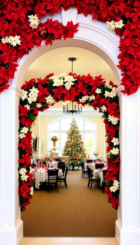 21 Stunning Christmas Archway Decor Ideas to Transform Your Indoor Space Christmas Decor Ideas Archway, Christmas Ornament Archway, Indoor Archway Decor, Ornament Archway, Indoor Archway, Christmas Archway Decor Indoor, Christmas Archway, Archway Decor, Christmas Apps