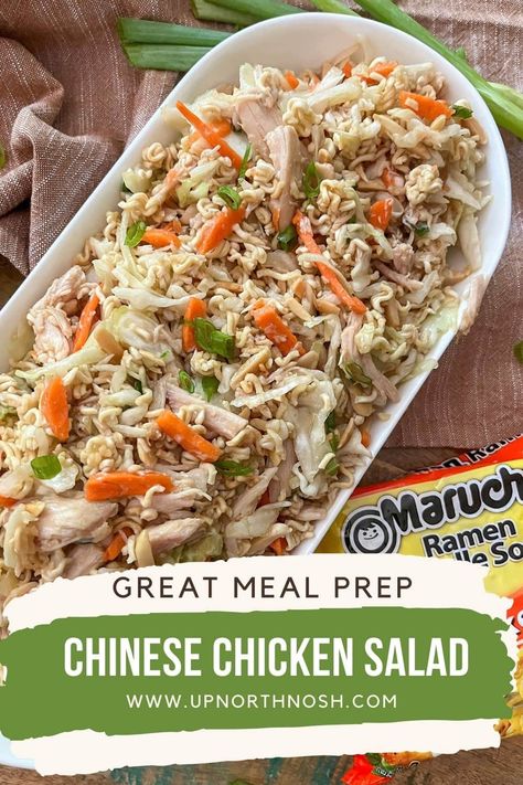 Chinese Chicken Salad Recipe with Ramen Noodles Chicken Ramen Salad Recipes, Ramen Noodle Salad With Chicken, Chinese Chicken Salad With Ramen Noodles, Chicken Salad With Ramen Noodles, Easy Chinese Chicken Salad, Recipe With Ramen Noodles, Salad With Ramen Noodles, Easy Chicken Ramen, Chinese Chicken Salad Recipe