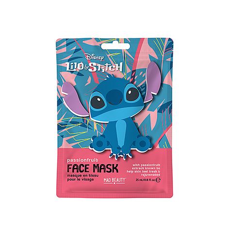 Disney Lilo & Stitch Passionfruit Face Mask | Skin | Superdrug Stitches Makeup, Disney Free, Sephora Skin Care, Disney Phone Wallpaper, Stitch And Angel, Cute Stitch, Disney Lilo, Day Wishes, Face Skin Care