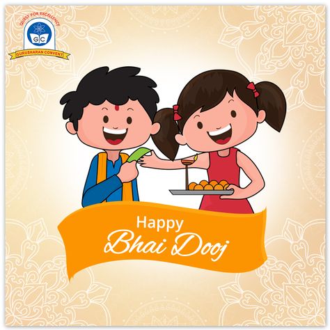 Bhai Dooj Cards Handmade, Bhaidooj Drawings, Bhai Dooj Drawing, Happy Bhai Dooj, Bhai Dooj, Class Displays, Easy Drawings For Kids, Girly Drawings, Drawings Simple