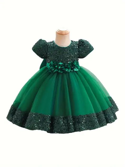 Temu | Explore the Latest Clothing, Beauty, Home, Jewelry & More 파티 드레스, Sequin Party Dress, Princess Style, Girls Party Dress, Toddler Girl Dresses, Girls Party, Flower Girl Dress, Toddler Dress, Elegant Dress