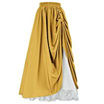 Check this out! Victorian Skirts, Pirate Skirt, Victorian Skirt, Pirate Princess, Cottagecore Clothes, Pink Midi Skirt, Gothic Skirts, White Halloween, Yellow Skirt