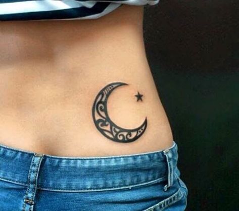 Half Moon Tattoo, Dragon Tattoo Ideas, Magic Runes, Dragon Tattoos, Moon Tattoo Designs, Collar Bone Tattoo, White Tattoo, Moon Star, Dragon Tattoo