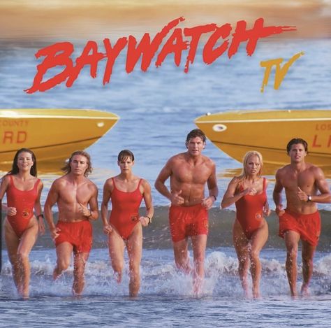 Baywatch 90s, Baywatch Tv Show, David Charvet, Yasmine Bleeth, Malibu Beach, Ocean Sky, Knight Rider, 90s Vibes, Red Swimsuit