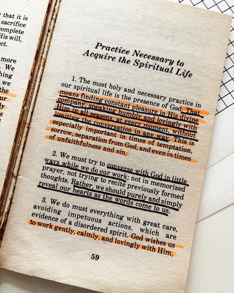 Gosh, if there was one book in the world I think you should read— it’s this one 😍 The Practice of the Presence of God by brother Lawrence. brother Lawrence was a 17th century Carmelite friar who learned how to engage with God all throughout daily life— turning his waking hours into a continual conversation with God. This little book changed my life and I read it every six months as a refresher. It’s a continual reminder to me that every moment can be holy— a chance to encounter God and a de... The Gift Of Presence, Presence Of God, The Practice Of The Presence Of God, Conversations With God Book, Redeemed Book, The Light Between Oceans Book, Untethered Soul Book, Brother Lawrence, In Gods Presence Book