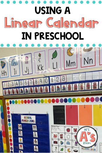 Calendar For Preschool, Linear Calendar, Classroom Numbers, To Do Calendar, Preschool Calendar, Preschool Schedule, Portfolio Project, Preschool Circle Time, Prek Classroom