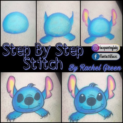 Stitches Makeup, Lilo Und Stitch, Halloween Beauty, Face Painting Easy, Kids Face Paint, Lilo Y Stitch, Face Painting Designs, Easy Stitch, Painting Designs