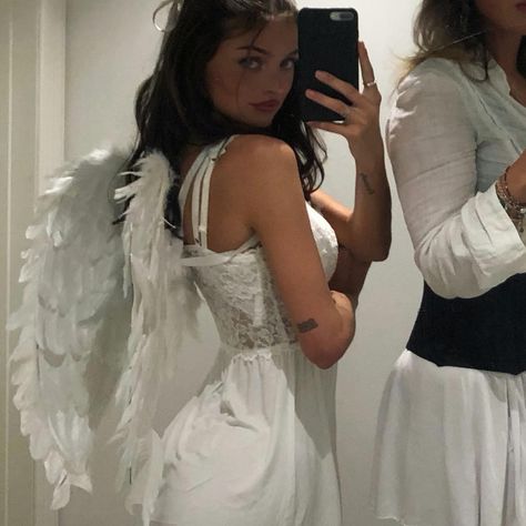 😇 | Instagram Bad Temper, Duo Halloween Costumes, Angel Costume, Want To Be Loved, October 29, Future Wife, Her Brother, Love Of My Life, Tulle Skirt