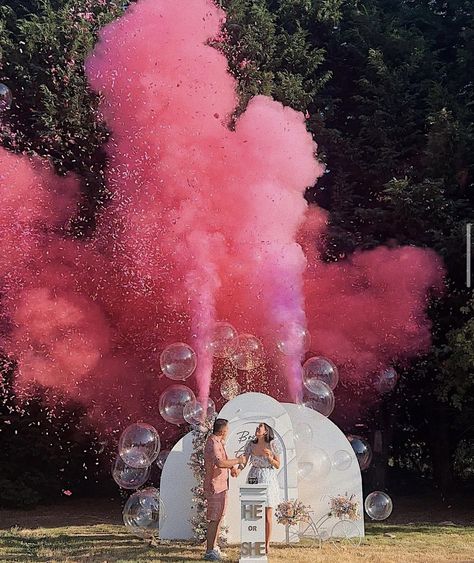 see the full video via instagram link - gender reveal by @shakin.events on Instagram Go Big Or Go Home, Pnw Wedding, Lovely Couple, Confetti Party, Reveal Ideas, Environmentally Conscious, Reveal Parties, Gender Reveal Party, Future Baby