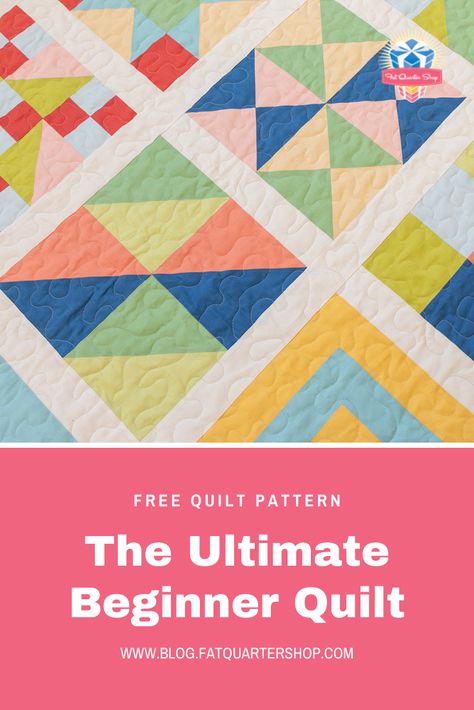 Mystery Quilt Patterns, Beginner Quilts, Beginner Quilt Tutorial, Beginner Quilt, Sew Projects, Make A Quilt, Beginner Sewing Patterns, Fat Quarter Quilt, Childrens Quilts