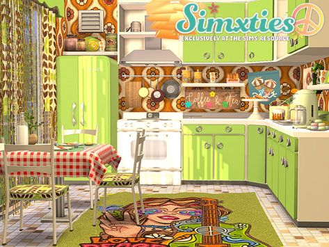 Ts4 80s Furniture, Sims 4 60s House, 60s Sims 4 Cc Furniture, Sims 60s Cc, Slavic Sims 4 Cc, Sims 4 Outdoor Kitchen, Spongebob Sims 4 Cc, Sims 4 Conversation Pit, Sims 4 Cc 80s Furniture