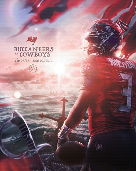 Gameday Graphics, Nfl Poster, Sports Inspiration, Jameis Winston, Graphic Design Posters Layout, Sports Ideas, Sports Advertising, Sport Shirt Design, Sports Design Inspiration