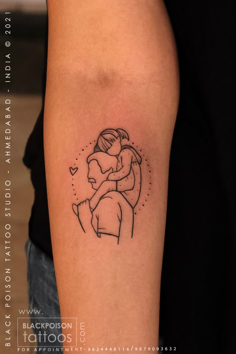 Fathers And Daughters Tattoo, Father Daughter Symbol Tattoos, Tattoo Ideas For Daughter Father, Late Father Tattoo, Father Symbol Tattoo, Tattoo Daughter And Father, Matching Tattoos Father And Daughter, Tattoos For Daughters For Fathers, Dad And Daughters Tattoo