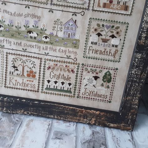 Country Cottage Needleworks Patterns, Not Forgotten Farm Cross Stitch, Spring Sampler, Country Cottage Needleworks, Hands Across The Sea Samplers Gallery.ru, Country Cottage Needleworks Gallery.ru, Little House Needleworks, The Sheep, Vintage Country