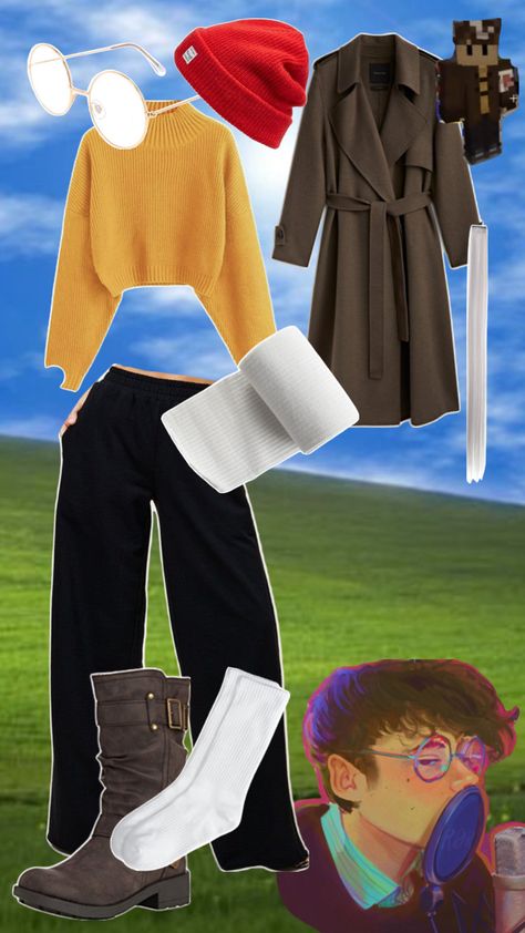 Wilbur Soot, dsmp, clothes Wilbur Soot Outfit, Gay Outfits, Wilbur Soot, Dream Artwork, Cosplay Outfits, Dream Team, Doctor Who, Outfit Inspirations, Outfit Accessories