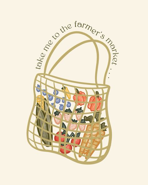 Farm fresh produce 🌽🌶️🥕  drawing, procreate, strawberries, corn, watercolor, bell pepper, blueberries, carrots, tomatoes, peppers, artist, illustration, summer drawing ideas, farmers market aesthetic, soft girl aesthetic, crunchy girl aesthetic Farmers Market Gift Ideas, Farmers Market Doodle, Farmer’s Market Aesthetic, Farmers Market Color Palette, Farmers Market Graphic Design, Local Market Aesthetic, Crunchy Girl Aesthetic, Farmers Market Crafts, Farmers Market Illustration