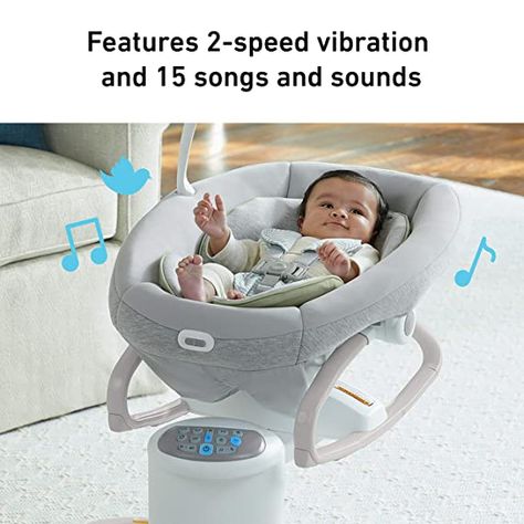 Baby Bouncer Seat, Graco Baby, Baby Gadgets, Baby Swing, Baby Bouncer, Baby Necessities, Baby Swings, Body Support, Figure 8