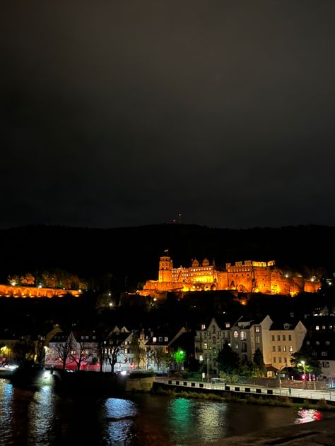 Castle At Night, Heidelberg Castle, At Night, Castle, Germany, Quick Saves, Heidelberg