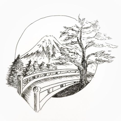 Mt. Fuji Ink Sketch Drawing  #japaneseart  #inkstagram #linedrawings #instafineliner  #inkdrawing #blackandwhite #createcultivate #pigmamicron #inksketch #inkdrawing #inkartist #blackwork #blackworknow #inkart #instaart  #blackandwhite #sketches #sketchart #sketchbookart #inkpen #travelart #travelsketch Mount Fuji Tattoo, Mount Fuji Tattoo Simple, Mt Fuji Tattoo, Japanese Mountains Drawing, Mt Fuji Drawing, Mount Fuji Drawing, Fuji Mountain Illustration, Mt Fuji Illustration, Gunung Fuji