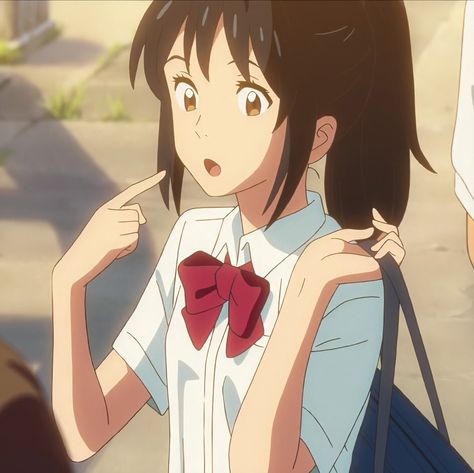 Mitsuha Pfp, Your Name Anime Aesthetic, Mitsuha Miyamizu Icon, Your Name Icon, Your Name Aesthetic, Mitsuha And Taki, Makoto Shinkai Movies, Mitsuha Miyamizu, Clothes Anime