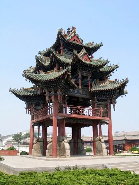 The Four-Together-Archway [曲沃四牌楼], Quwo (Lechang Town), Linfen, Shanxi Province (Ming Dynasty, 1615?) | Mapio.net Ancient Chinese Architecture, Pokemon Regions, Asian Architecture, Vernacular Architecture, Ancient Buildings, Chinese Architecture, Ming Dynasty, China Art, Ancient China