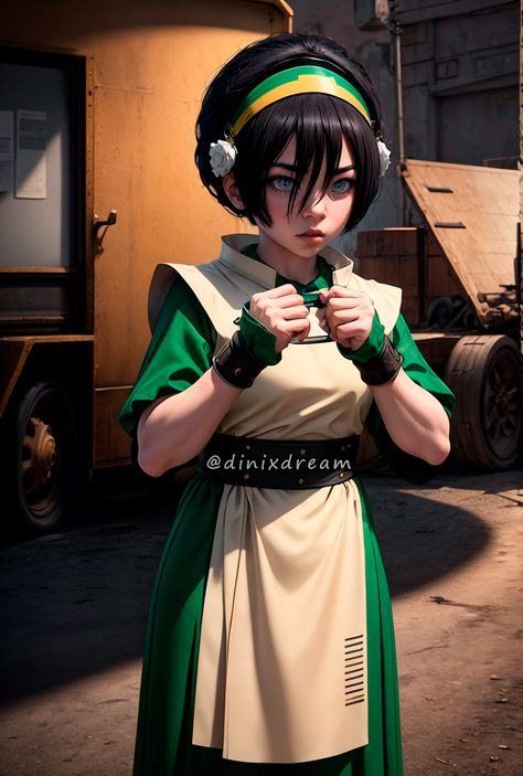 Toph Cosplay Avatar, Jin Avatar, Avatar Toph, Toph Avatar, Avatar Art, Avatar Cartoon, Dark Phone Wallpapers, Aang, Avatar The Last Airbender