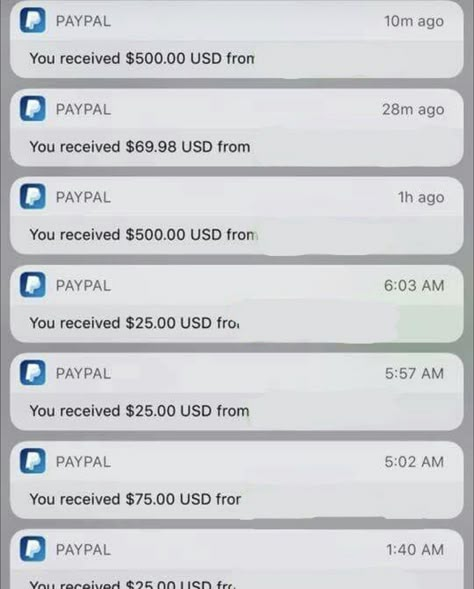 Paypal Notifications Iphone, Money Notification Aesthetic, Paypal Balance Aesthetic, Money Account Aesthetic, Credit Card Paid Off Aesthetic, Rent Paid Aesthetic, Sponsorship Aesthetic, Cash App Aesthetic, 50k Money