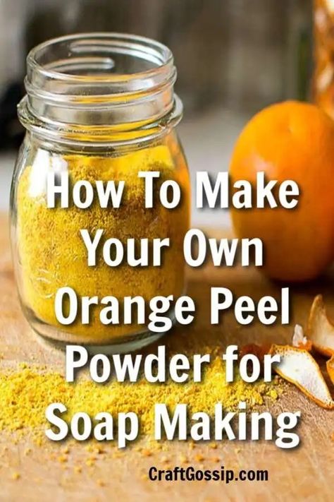 Orange Soap Recipe, Herbal Crafts, Homemaker Tips, Orange Peel Powder, Soap Manufacturing, Refreshing Juice, Cinnamon Soap, Orange Powder, Easy Soap Recipes