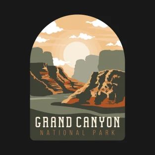 Tent Stitch, Art Deco Abstract, Gear Art, Hiking National Parks, Hiking Gifts, National Park Posters, Grand Canyon National Park, Us National Parks, Needlepoint Kits