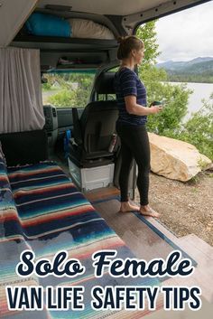 Preparing for a solo road trip? Be confident & prevent yourself from getting into a vulnerable situation with these solo female van life safety tips. Solo Road Trip, Kangoo Camper, Van Kitchen, Van Life Ideas, T3 Vw, Van Dwelling, Suv Camping, Jeep Camping, Rv Makeover