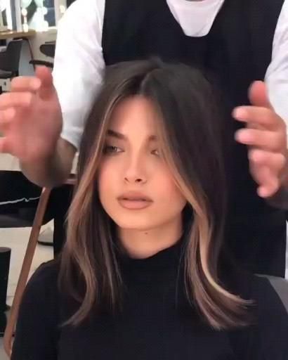 Pin on Quick saves Hair Contouring, Kadeřnické Trendy, Hair Color Underneath, Brunette Hair With Highlights, Vlasové Trendy, Dark Hair With Highlights, Brown Hair Balayage, Chic Hairstyles, Hair Color And Cut