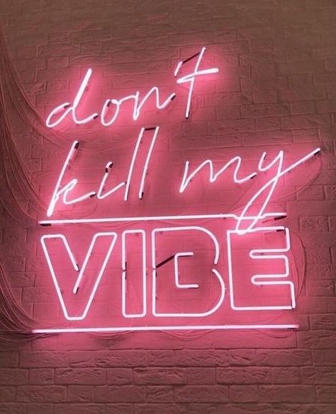 My Vibe, Neon Sign, Neon, Pink, Instagram