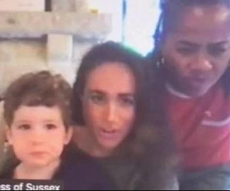 Meghan Markle's son Archie: Leaked photos show how much he has grown | Now To Love Prince Archie, Archie Harrison, Doria Ragland, British Royal Family News, Prince Harry And Megan, Dark Red Hair, Prince William And Catherine, Royal Family News, Zoom Call