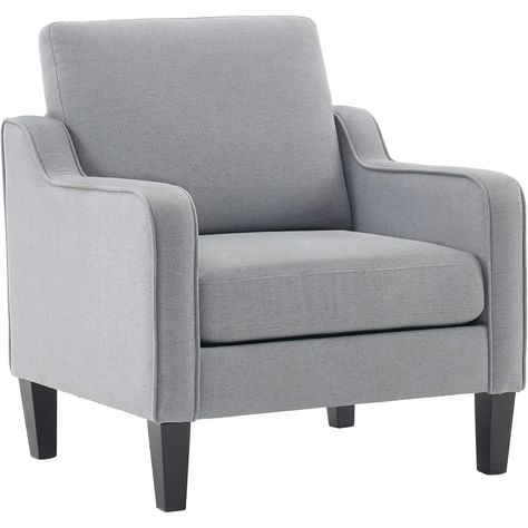 VINGLI Mid Century Modern Accent Chair,Light Grey Fabric Chairs for Living Room Upholstered Armchair Mid Century Modern Accent Chairs, Fabric Chairs, Chairs For Living Room, Light Grey Fabric, Upholstered Armchair, Modern Accent Chair, Upholstered Arm Chair, Chair Fabric, Grey Fabric