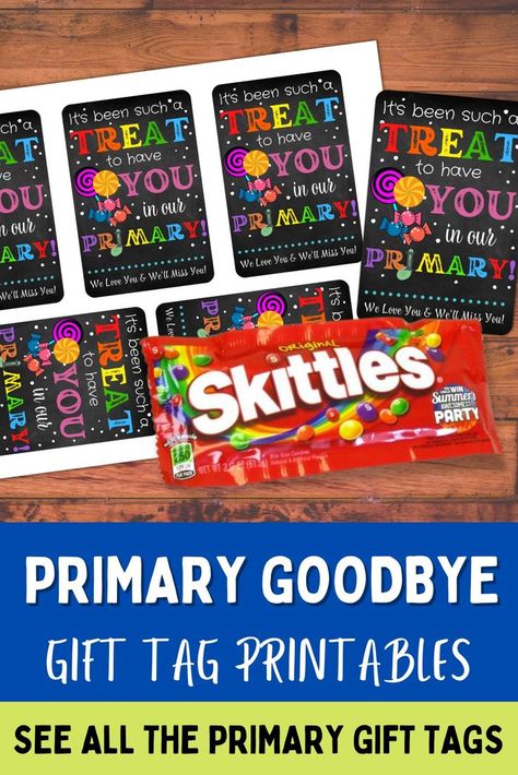 Goodbye Gift Tags | LDS Primary Graduating Leaving Farewell Moving Thank-You Gift Tags Great for teachers, leaders, kids. #ldsprimary #ldsprimarygifts #ldsprimarygiftideas Lds Primary Gifts, Primary Teachers Gifts, Primary Christmas Gifts, Graduation Treats, Goodbye Gifts, Primary Music, Lds Primary, Music Teacher Gifts, Thank You Teacher Gifts