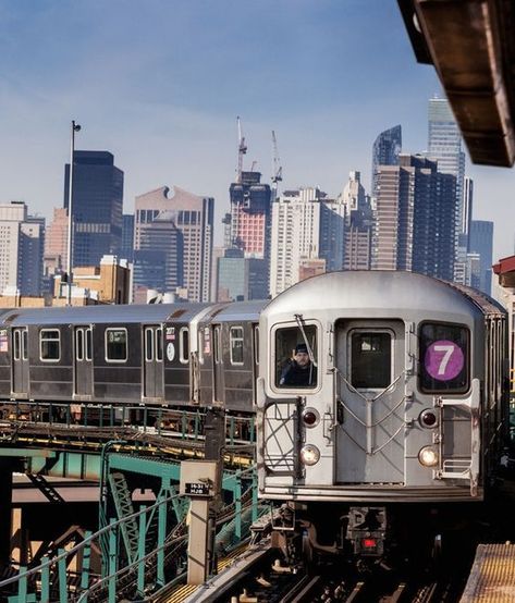 Queens, New York Mta Subway, Business Girl, Metro Rail, Queens Nyc, York Aesthetic, Tall Buildings, New York Subway, Visiting Nyc, Empire State Of Mind