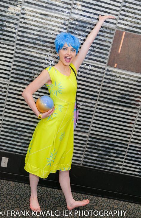 Joy (Inside Out) #cosplay | 2016 SLC Comicon Joy Inside Out Costume Diy, Joy Inside Out Costume, Inside Out Cosplay, Inside Out Costume, Joy Inside Out, Closet Cosplay, Long Drive, Good And Bad, Book Week