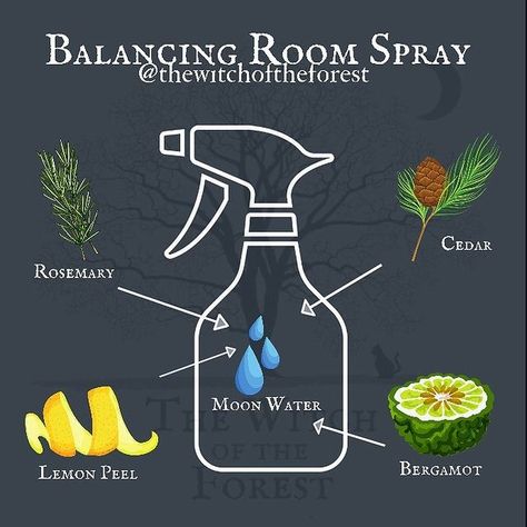 Noemi Cogo (@noemi_c84) • Foto e video di Instagram Cleansing Room Spray, Essential Oil Spray Recipes, Wicca Recipes, Witchy Room, Smudge Spray, Jar Spells, Essential Oil Diffuser Blends Recipes, Witch Spirituality, Magic Spell Book