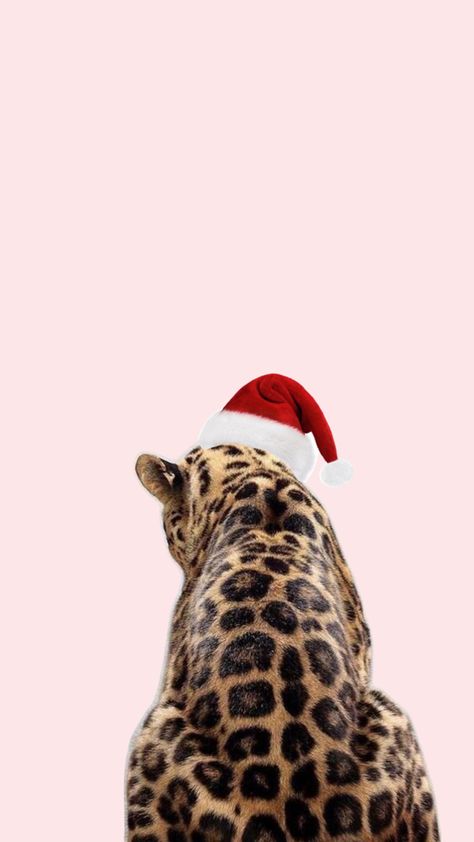 Santa Wallpaper Aesthetic, Christmas Cheetah Print Wallpaper, Leopard Christmas Wallpaper, Cheetah Print Christmas Wallpaper, Baddie Christmas Wallpaper, Groovy Christmas Wallpaper, Leopard Print Christmas, Cheetah Print Wallpaper, Aesthetic Drawings