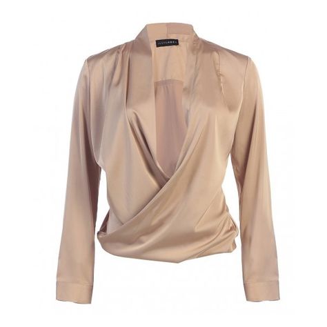 JLUXBASIX Gold Cross Draped Satin Blouse (46 CHF) ❤ liked on Polyvore featuring tops, blouses, shirts, drape shirt, beige top, gold satin blouse, sexy tops and sexy blouses Satin Bluse, Beige Blouse, Beige Shirt, Gold Shirt, Draped Blouse, Gold Blouse, Satin Blouses, Beige Top, Gold Satin