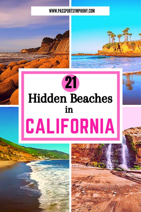 21 Hidden Beaches in California For a Peaceful Getaway Beaches In California, Best Beaches To Visit, California Beaches, Southern California Beaches, Beautiful California, Places In California, San Diego Travel, Traveling Tips, California Los Angeles